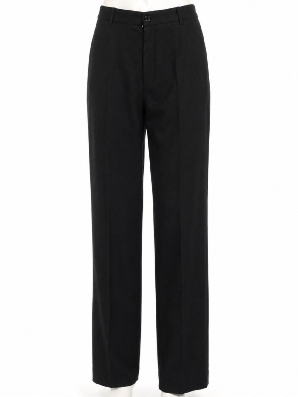 Vintage Pendleton Black Wool Trousers High Waisted Pants 12 Made in USA 80s
